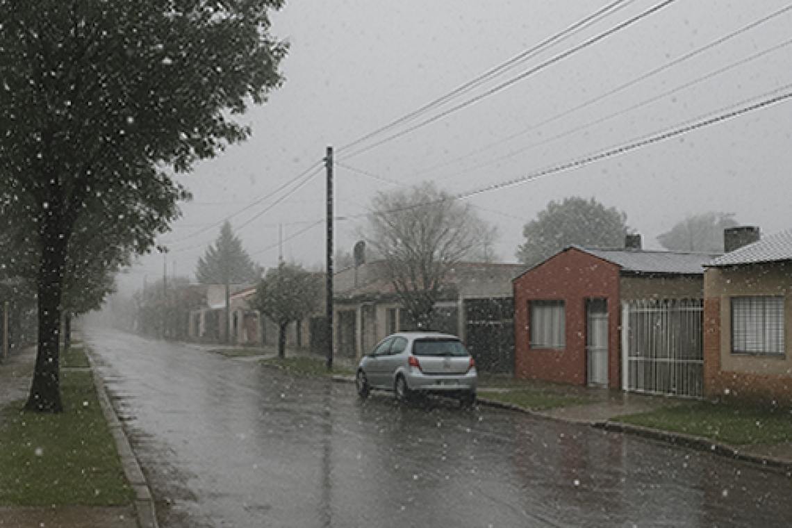 Nevadas en el conurbano: sorprendentes copos en Pilar, José C. Paz y otras localidades bonaerenses